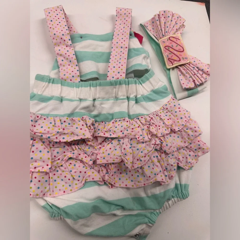 Ricrac & Ruffles Poptart Roper + Headband/Hairclip